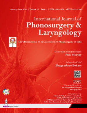 International Journal of Phono surgery & Laryngology