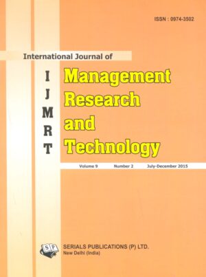 International Journal of Management Research and Technology