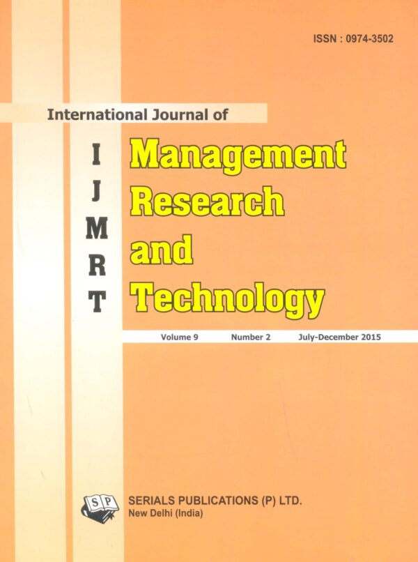 International Journal of Management Research and Technology