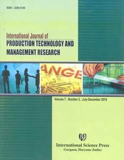 International Journal of Production Technology and Management Research
