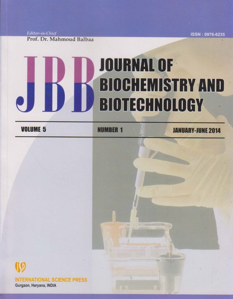 Journal of Biochemistry and Biotechnology - Journal Subscription Services