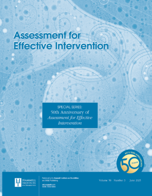 Assessment for Effective Intervention