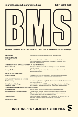 Bulletin of Sociological Methodology/Bulletin de Méthodologie Sociologique