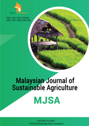 Malaysian Journal of Sustainable Agriculture