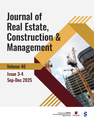 Journal of Real Estate, Construction and Management